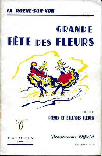 Programme officiel de la fête des fleurs des 21 et 22 juin 1958